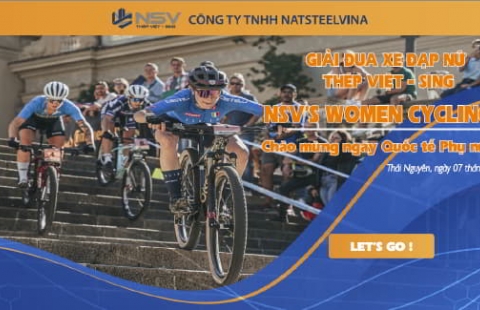Thép Việt - Sing Tổ chức Giải đua xe đạp nữ Chào mừng ngày Quốc tế phụ nữ 8 - 3