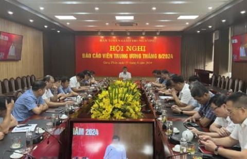 Hội nghị Báo cáo viên Trung ương tháng 8/2024