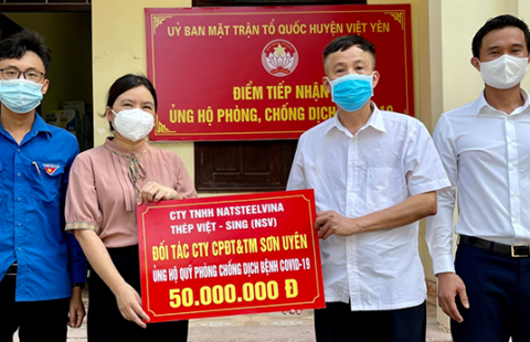 NatSteelVina cùng cả nước “chia lửa” với Bắc Giang trong cuộc chiến với Covid-19