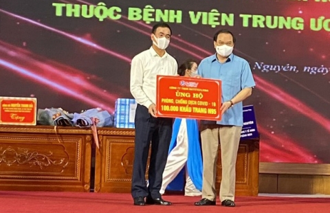 CÔNG TY TNHH NATSTEELVINA / THÉP VIỆT - SING ĐỒNG HÀNH CÙNG 190 CÁN BỘ Y TẾ THÁI NGUYÊN CHI VIỆN CHO “TÂM DỊCH” MIỀN NAM